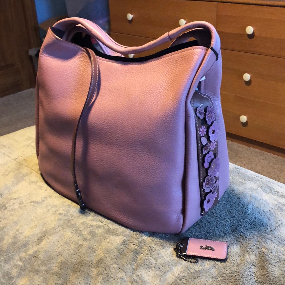 coach bandit hobo floral bag
